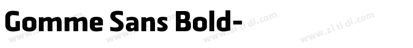 Gomme Sans Bold字体转换